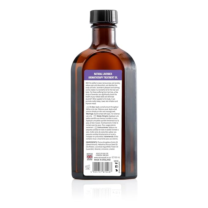 Nature Spell Lavender Oil for Hair Growth, Pre-Diluted Scalp Oil to Reduce Dandruff, Soothe Itchy Scalp, Maintain Scalp Clarity, Multipurpose, for All Hair Types, Vegan, 5.07 fl oz