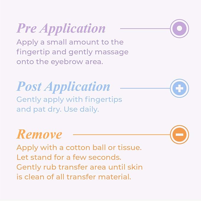 Godefroy Mybrows 3-Step Care Kit for Temporary Tattoos, Eyebrow Transfers, & Brow Stamps