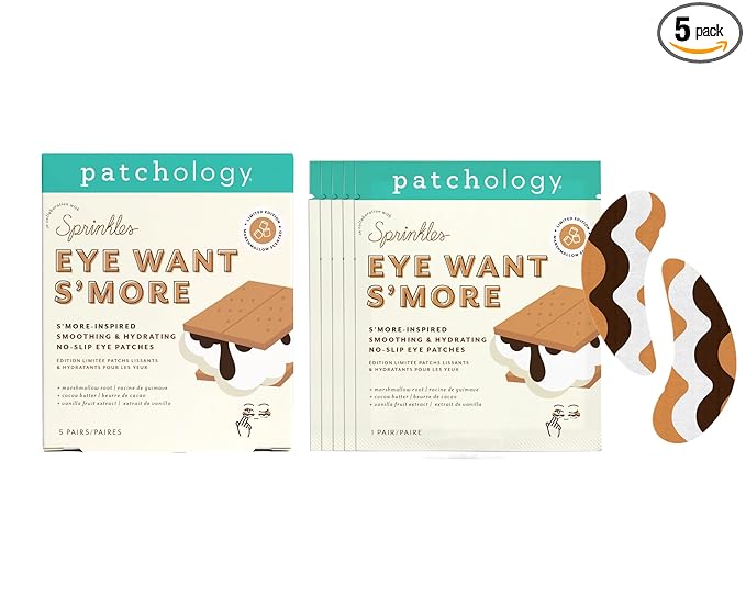 Patchology | Sprinkles (Limited Edition) - Eye Want S’more - Soothing & Hydrating No-Slip Eye Patches - 5 Pairs
