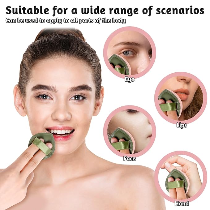 5 PCS Foundation Sponge, Powder Sponge Puff, Korean Makeup Sponges, Cushion Puff for Foundation and Powder, Fluffy Teardrop Latex Foundations Applicator for Liquid Cream Powders