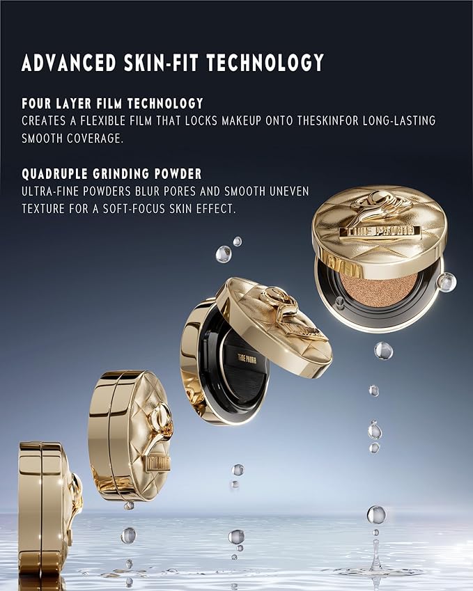 Timeless Utopia Glow Cushion Foundation 00 Bare - Radiant Glow Finish, Medium to High Coverage, Hydrating Peptide Complex, Lightweight Air Cushion, Long-Lasting Smooth Blurring Base Makeup