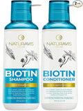 Biotin Shampoo and Conditioner Set with Castor Oil - Sulfate Free Formula to Boost Volume for Thinning Hair - Thickening Ingredients for Men and Women - Volumizing Salon Grade Treatment with Rosemary