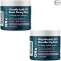 QRxLabs Glycolic Acid Pads - 20% Resurfacing Pads AHA for Face & Body - Exfoliates Skin Surface and Reduces Appearance of Fine Lines and Wrinkles - Acne Treatment Clearing - Daily Pads - 50ct 2PK