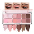 Erinde 12 Colors Eyeshadow Palette, Peach Brown Neutrals & Nude Eye Shadow Makeup, Matte Shimmer Glitter Finishes, Long Lasting Ultra-Blendable Waterproof Eyeshadow Powder for Daily & Party, 04