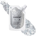 Pure Silver Face Body Glitter Gel Shimmer Makeup for Hair Clavicle Arm Nail Eyeshadow, Long Lasting Waterproof Holographic Mermaid Sequins for Outfit Rave Festival Party, 1.35oz, #10