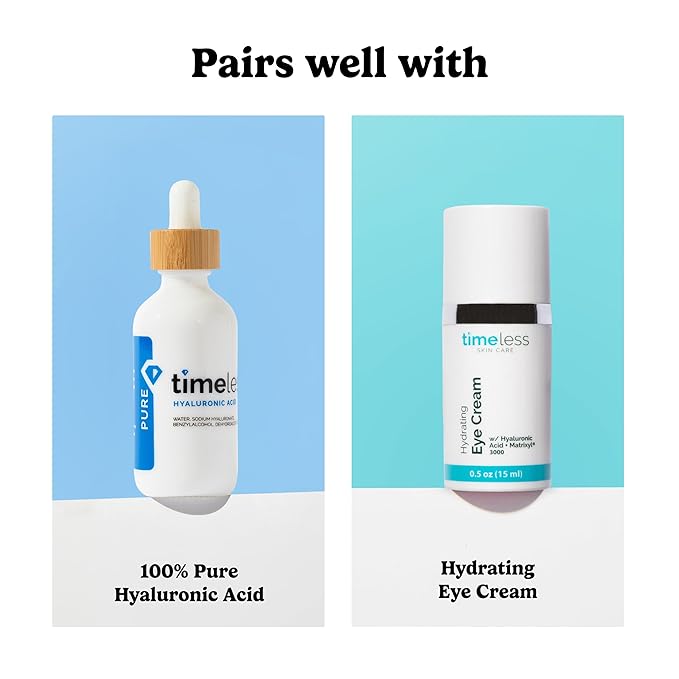 Timeless Skin Care Matrixyl 3000 Serum - Personal Care Face Serum Supports Hydration - with Hyaluronic Acid - Fragrance-Free - for Skin Care - Pouches