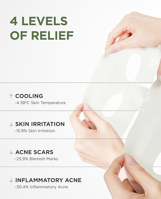AROCELL Cica Hydrogel PDRN Mask 7 Facial Sheet with Panthenol & Centella Asiatica, Cooling Hydrogel Face Mask for Soothing Calming Hydrating Moisturizing Sensitive Skin Korean Skincare, 25gx7ea
