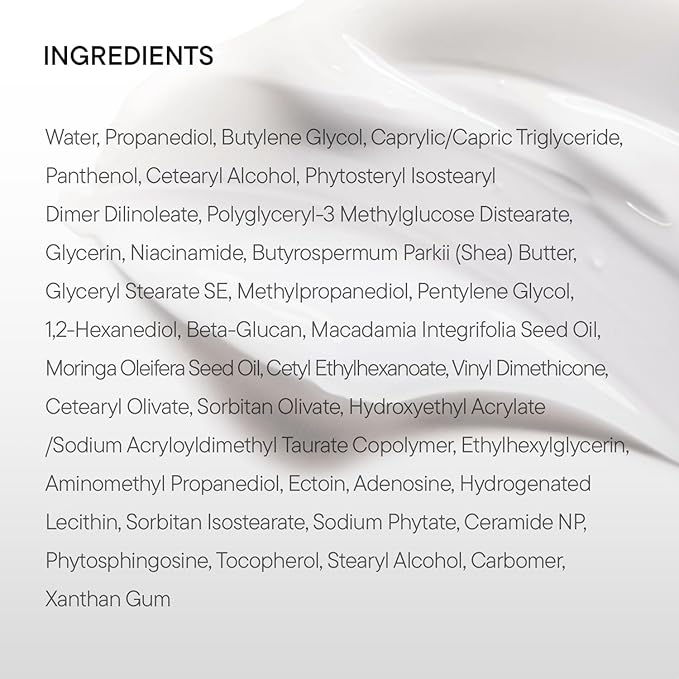 IUNIK Beta-Glucan Non-Sticky Deep Moisture Hydration 3x Barrier Cream Day&Night Moisturizer Quick Absorption Barrier Strengthening for Sensitive Dry Skin with Shea Butter Panthenol Korean Skincare