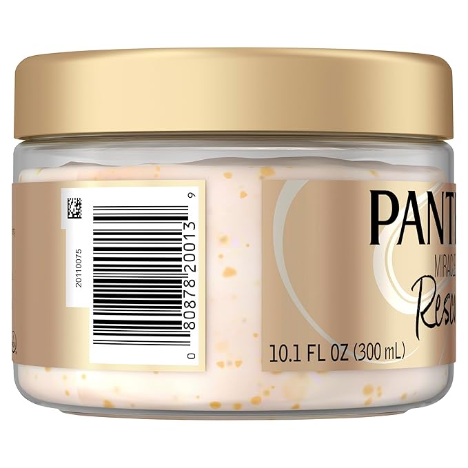 Pantene Miracle Rescue Hair Mask, Intensive Bond Repair with Melting Pro-V Pearls, Melts Away Damage, Builds Bonds, Strengthens Against Damage, Deep Conditioning for Dry Damaged Hair, 10.1 fl oz