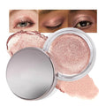 FeiCuiYun Glitter Shimmer Metallic Cream Eyeshadow Palette Makeup, Rose Gold Natural Single Mini Instant Holographic Eyeshadow For Women, Sombras Crema Para Ojos, Talc, Paraben & Cruelty Free