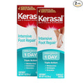Kerasal Intensive Foot Repair Skin Healing Ointment for Cracked Heels and Dry Feet 1 oz , 2 Count, (Pack of 2)