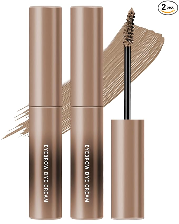 Blonde Tinted Eyebrow Gel,2 Pcs Long Lasting Waterproof Eye Brow Tinting Kit,Smudgeproof Eyebrow Tint Mascara, Ultra-Fine Brush Brow Filler Stain Glue,Women's Mother's Day Eye Makeup Gift for Women-01