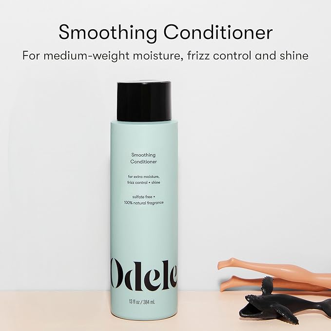 Odele Smoothing Sulfate-Free Conditioner for Extra Moisture, Frizz Control, Shine, and Straight to Curly Hair Types, 13 Fl Oz
