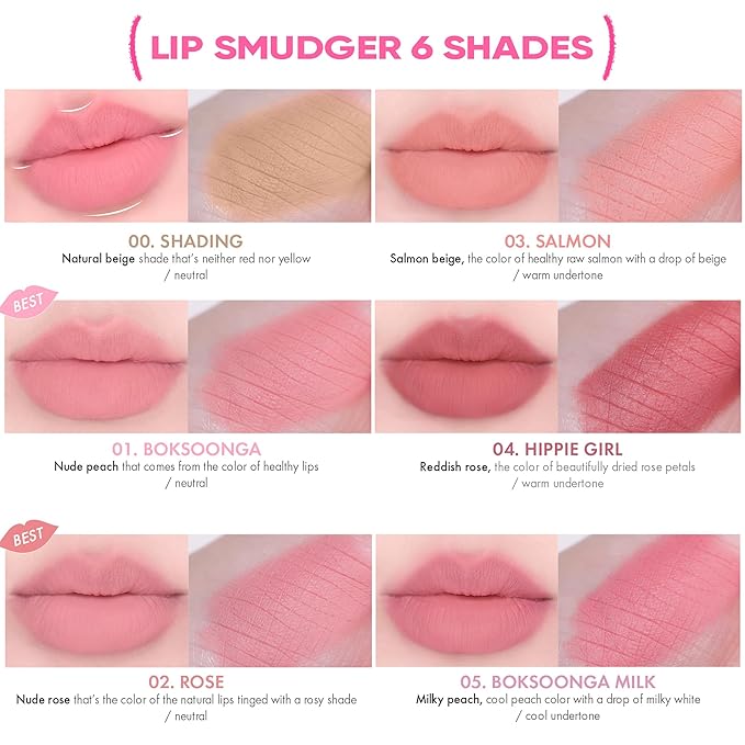 Amuse SEOUL Lip Smudger (03 SALMON) - Nude Salmon Beige, Lip Liner Pencill, Creamy Lip Crayon, Smooth Velvet Texture, Multi-Use Lipliner, Overlip Line Color, Vegan, Korean Beauty