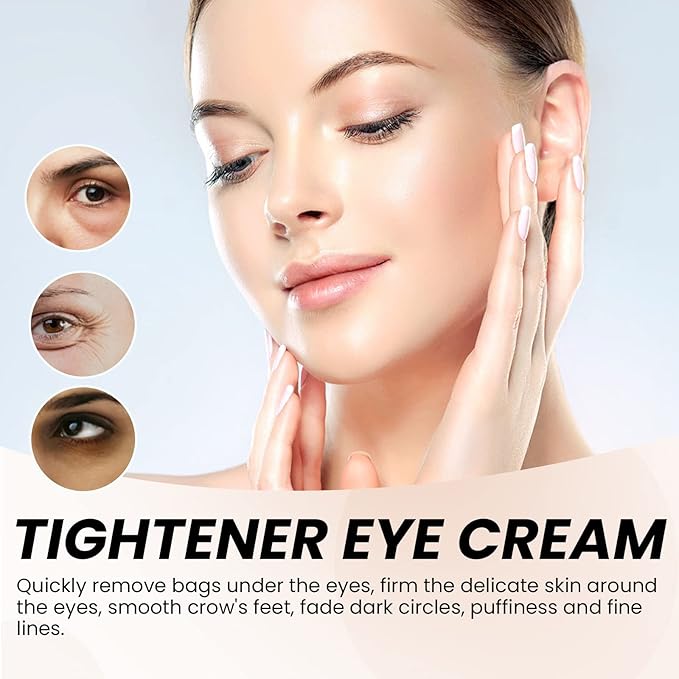 Temporary Eye Tightener Cream Advanced Instant Lift Formula with L-Carnosine for Dark Circles and Puffiness 2Piece