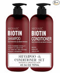 Biotin Volumizing Shampoo and Conditioner Set for Thinning Hair and Regrowth - Ultimate Anti Hair Loss, Thickening Growth Treatment Care for Men & Women