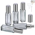 Segbeauty Travel Perfume Bottle Refillable, Empty Mini Portable Perfume Atomizer with Funnel, 5 Set of 10ML Glass Spray Bottle Fine Mist Leak-proof Sprayer Travel Sample Bottles for Cologne Fragrance