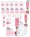 DERMAL Collagen Essence Facial Mask Sheet 23g Pack of 10 - Moisturizing & Firming, Anti Wrinkle, For Healthy Dewy Skin, Daily Skin Treatment Solution Sheet Mask