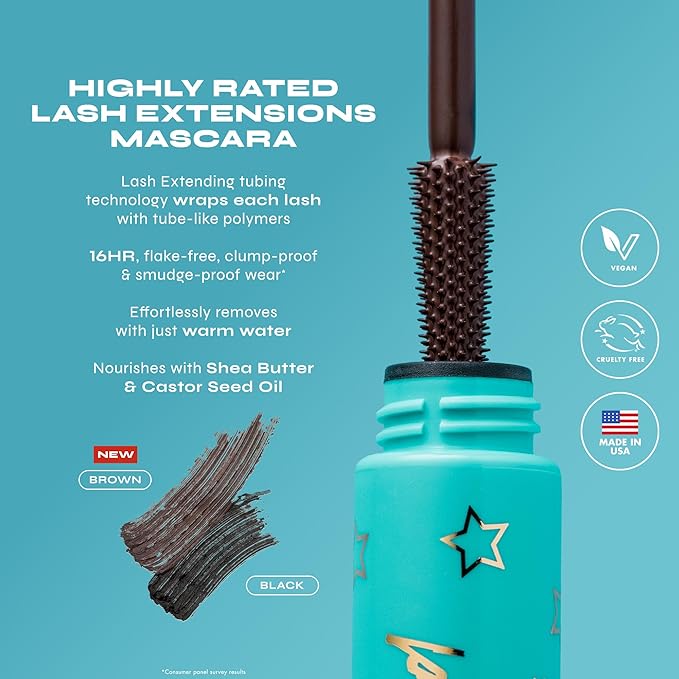Milani Tubing Mascara | Highly Rated Mascara - Brown | Length and Lift | Shea Butter to Nourish and Condition Lashes Pack of 2