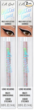 L.A. Girl Glitter Liner, Pampered Pink G97914 (Pack of 2)