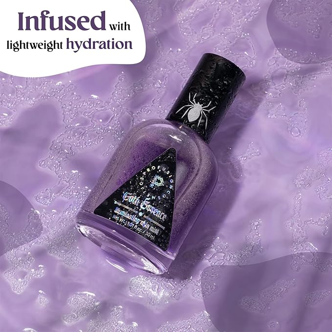 Profusion Cosmetics Gothic Essence Hydrating Makeup Setting Spray, Illuminating Face Mist for Dewy Radiant Glow, Long-Lasting Makeup Fixing Spray, Vegan & Cruelty-Free Formula