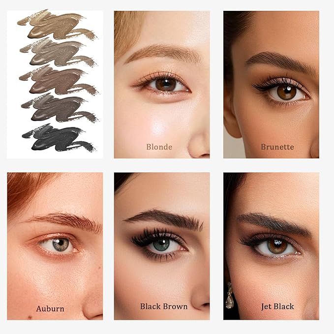 Eyebrow Stain Long Lasting Eyebrow Makeup Smudge-proof Eyebrow Gel Waterproof Transfer-proof Vegan Cruelty-free Eyebrow Gel (Brunette)