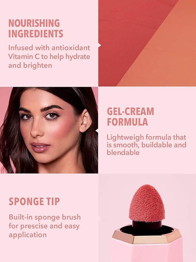 SHEGLAM Color Bloom Liquid Blush Makeup for Cheeks Matte Finish - Swipe Right