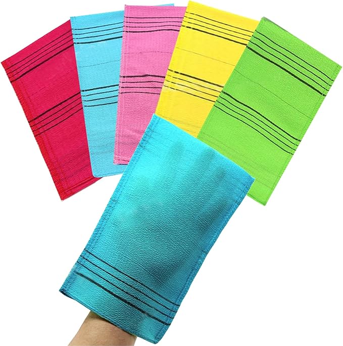 Korean Exfoliating Body Scrubber for Shower (Long 5color 10)