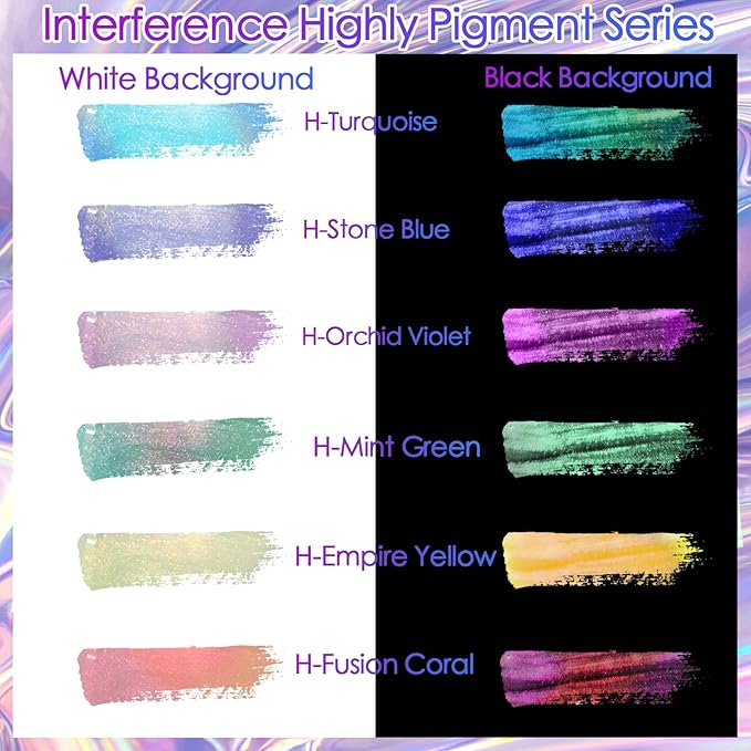 Ceya Highly Interference Mica Powder, 1.8oz/ 50g Orchid Violet Chrome Nail Powder, Cosmetic Grade Pearlescent Effect Color Shift Pigment for Epoxy Resin, Makeup, Nail Art, Soap, Candle, Slime, Paint