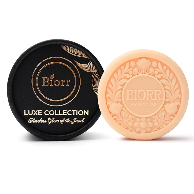 BIORR Shampoo Bar – Color Protection & Deep Moisturizing – Vegan, Plastic-Free, Sulfate-Free Natural Shampoo – With Argan Oil, Pomegranate Extract & Murumuru Butter – For Dry & Color-Treated Hair