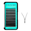 VAVALASH 3 Tips Triple YYY Lash Extensions D Curl 0.07mm Tray Easy Premade Volume 2D Fans Eyelash Extension YY Type Natural Volume Lashes Extension Soft Matte Black Lashes (YYY-0.07-D-8-15mm)
