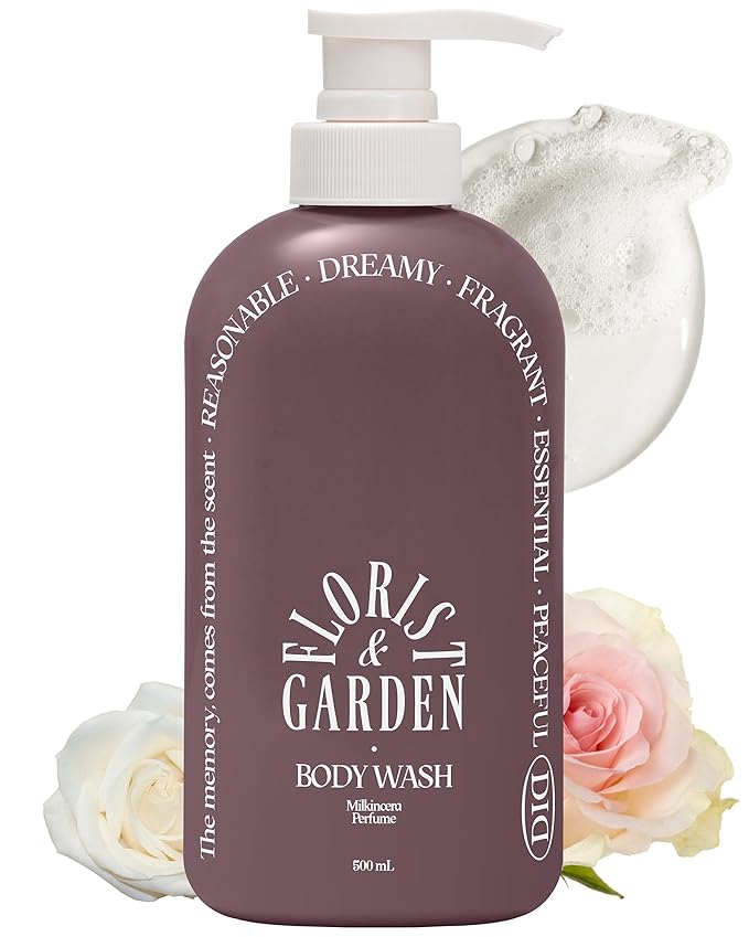 ODID Milk in Cera Perfume Body Wash - Korean Moisturizing Body Cleanser for All Skin Types - with Milk Protein and Ceramide, 16.9 fl.oz.