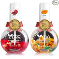 Cuticle Oil, Nail Growth Oil Natural Blend of Jojoba, Vitamin E Nail Cuticle Oil for Repairs Cuticles Overnight Moisturizes and Strengthens Nails Cuticles 2 x 0.92 oz Orange & Rose