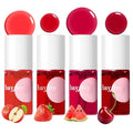 bayfree Lip Tint Stain Set, 4 PCS Korean Water Tint Lightweight Non-sticky, Waterproof Long Lasting Liquid Blush & Lip Stain, Transfer-Proof, Matte Finish Lip Color Makeup (fruit farm)