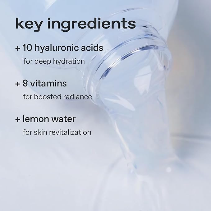 glow Lemon Vitamin Toner, Korean Skin Care, Hydrating with hyaluronic Acid, mild Exfoliation, Jeju Lemon Water for Refreshing deep‑Moisture, Highly Absorbent Formula, Cruelty‑Free, 10 fl oz