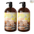 Dead Sea Collection Almond Vanilla Body Wash for Women and Men – Almond Vanilla Scent with Dead Sea Minerals – Moisturizing Shower Gel for Dry & Sensitive Skin – Pack of 2 (67.6 fl oz)