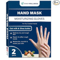 Hand Mask Gloves for Dry Hands - Moisturizing Hand Treatment for Rough Skin Relief - Softening Hydration Spa Gloves for Smooth Touch - Easy Self-Care Moisture Therapy for Daily Care Routine