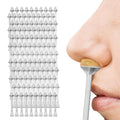 120 Pcs Nose Wax Sticks, Universal Plastic Nose Hair Wax Removal Kit with Disposable Spatulas for Men Women Nose Ear Face Eyebrow Beard Hair Removal