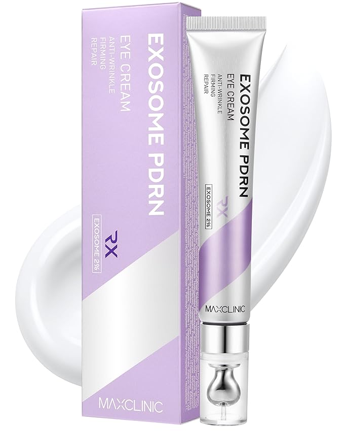 MAXCLINIC PDRN Eye Cream - Advanced C-Zone Hydrating Under Eye Cream for Dark Circles, Eyebags & Puffiness with Centella Asiatica, Salmon DNA PDRN Exosomes & 9 Peptides - Korean Skin Care 0.68 fl oz