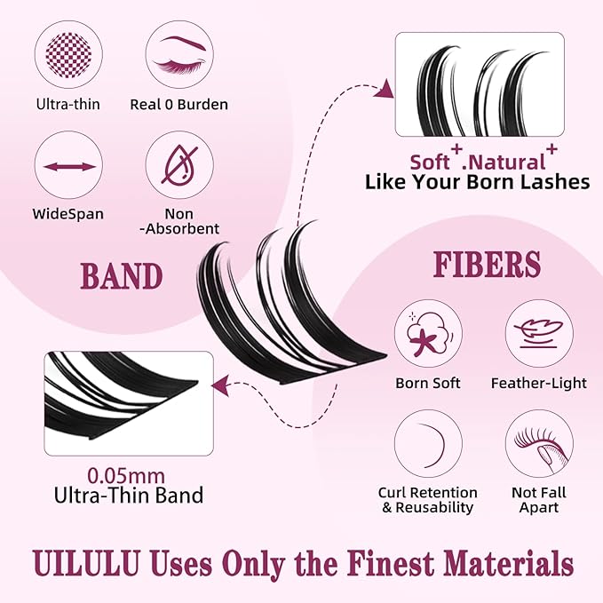 Manga Fairy Lash Clusters Kit 10–16mm–Anime FoxEye D Curl Eyelash Clusters (Left & Right WideSpan)–DIY Wet Look Lash Extension Kit with Bond & Seal, Glue Remover & Tweezers(U29 Lash Kits)