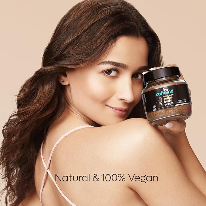 mCaffeine Naked and Raw Coffee Body Scrub - Coconut - Normal to Oily Skin for Unisex - 3.5 oz Scrub