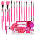 Makeup Brush Set, 43Pcs Makeup Tool Set Premium Synthetic Foundation Concealers Powder Eye Shadows Makeup Brushes Kit for for Beginner Professional, Rose Pink