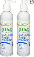 Alba Botanica Exfoliating Facial Cleanser,with Pineapple Enzyme and Aloe Vera,8 Oz (Packaging May Vary),(Pack of 2)