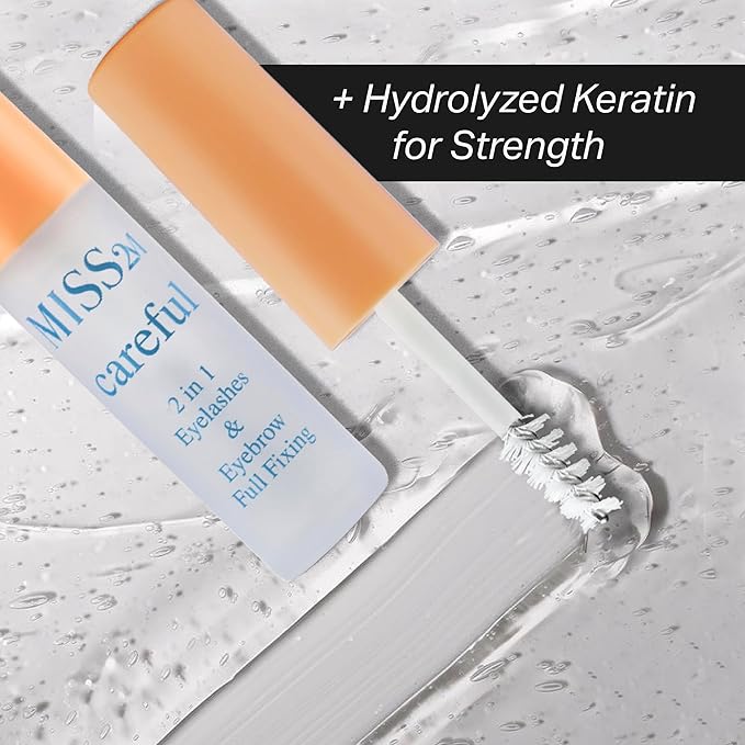 Careful 2-in-1 Clear Lash and Brow Lamination Gel for Lifted Brows with Silky Hydration and Strong, All-Day Hold, 0.15 Fl Oz