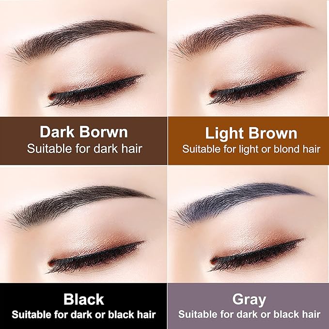 5 Pcs Gray Eyebrow Pencils for Women with Sharpener Waterproof and Sweat-Proof Eyebrow Pen Long-Lasting Eyeliner Pencil Create a Natural Eye Brow Makeup