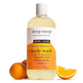 Deep Steep Super Lather Body Wash, Orange, 17 oz – Hydrating Shower Gel with Hyaluronic Acid, Manuka Honey, & Orange Essential Oil – Vegan, Clean Beauty, Clean & Refreshed Skin