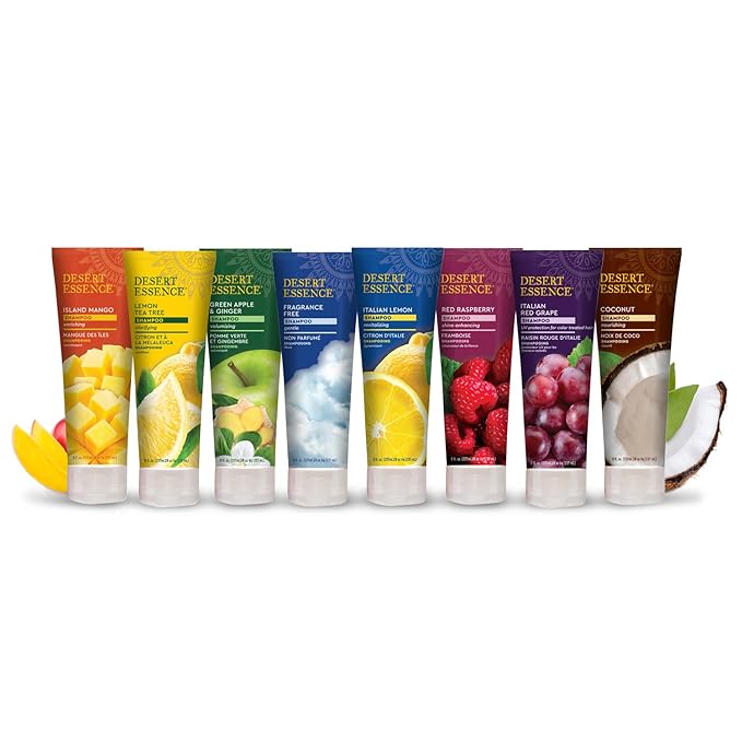 Desert Essence Lemon Tea Tree Shampoo - 8 Fl Oz - Pack Of 3