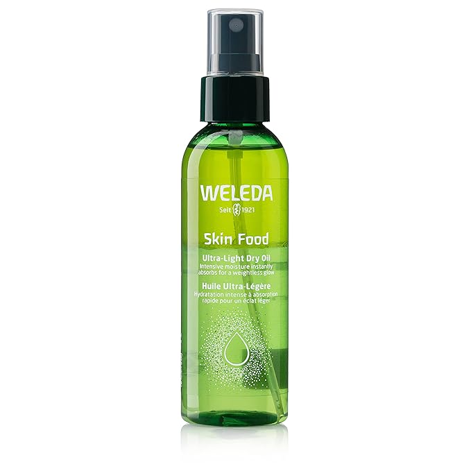 Weleda Skin Food Ultra-Light Dry Oil, 3.4 Fluid Ounces, Plant-Rich Formula with Vitamin-Rich Oils and Extracts of Pansy and Chamomile