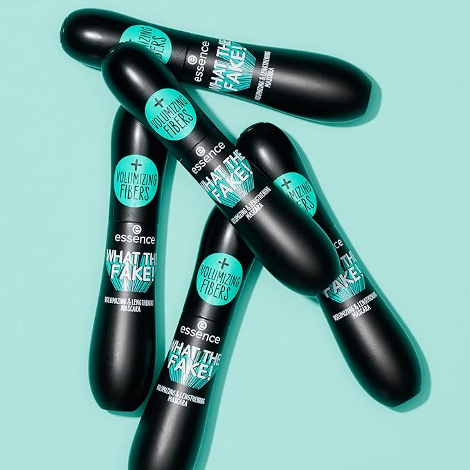 essence | What the Fake! Volumizing & Lengthening Fiber Mascara | Paraben Free | Cruelty Free (Pack of 3)