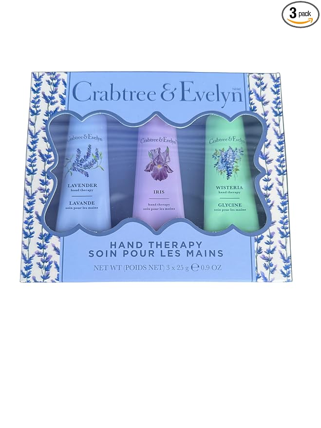 Crabtree & Evelyn Luxury Hand Therapy Collection (Lavender, Iris, Wisteria)